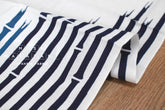 Shokunin Collection Hand-printed Chusen Japanese Tenugui Fabric - Bamboo 30 blue - panel